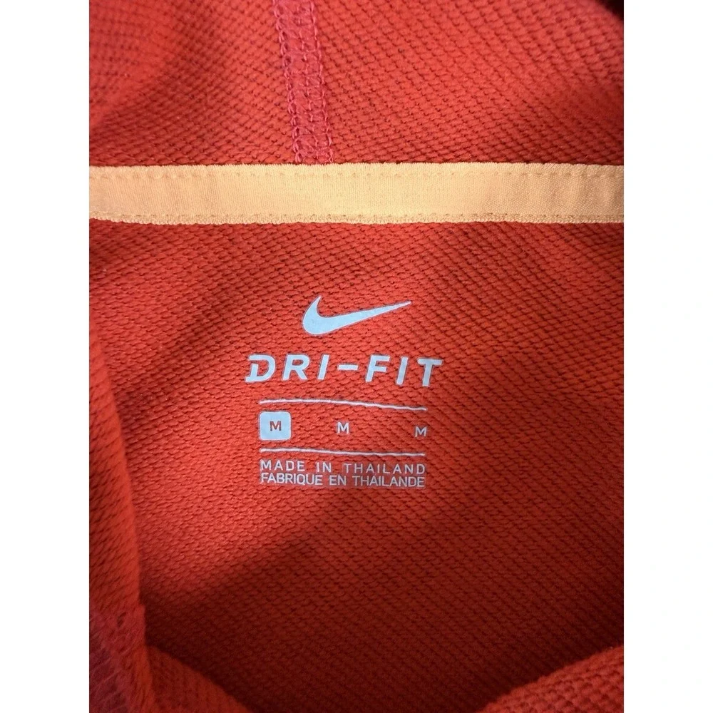 Nike Hoodie‎ Womens Medium Red Therma Fit Fleece Just Do It Pullover